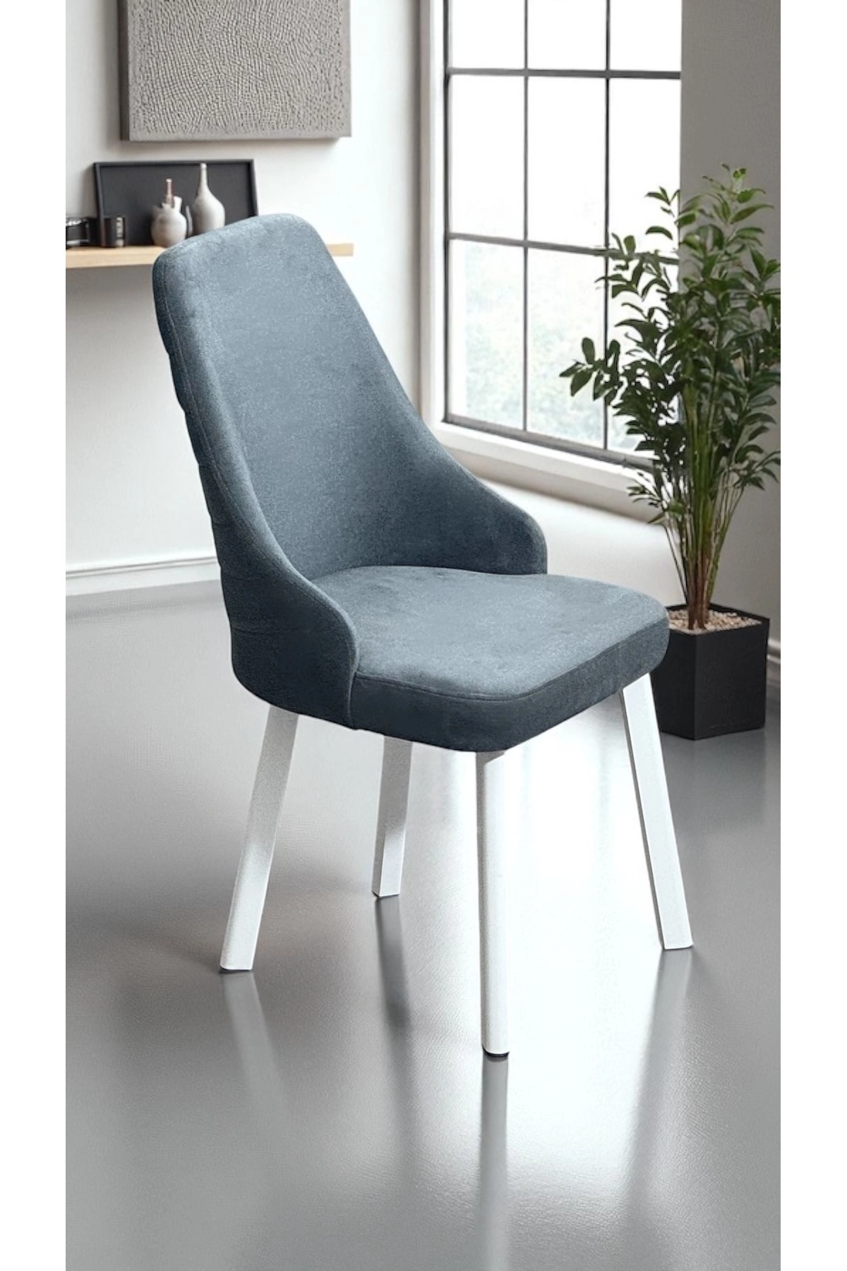 2 Adet Erciyes Sandalye Mutfak Cafe Restaurant Proje Metal Lüks Sandalye-1