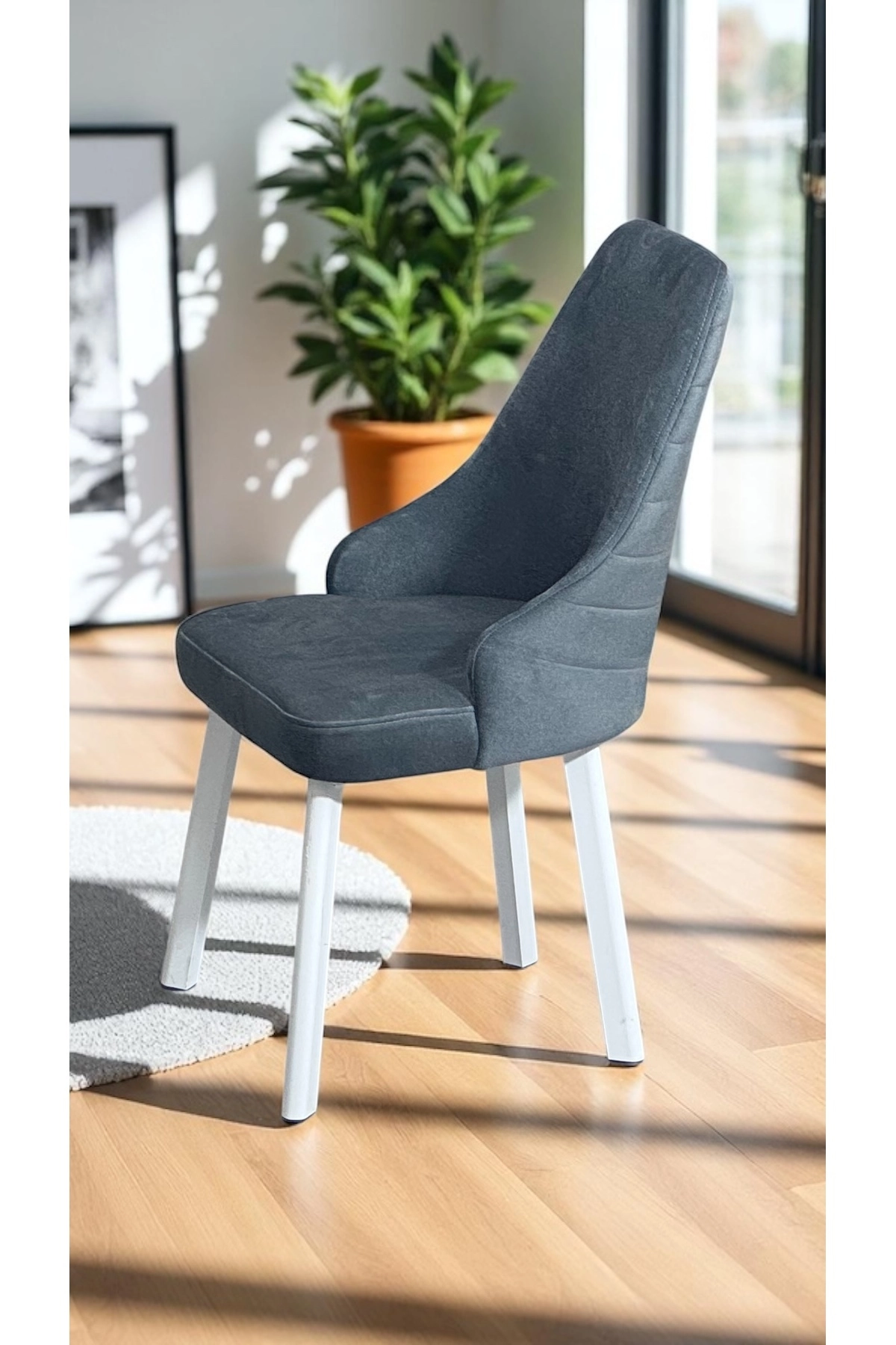 2 Adet Erciyes Sandalye Mutfak Cafe Restaurant Proje Metal Lüks Sandalye-2