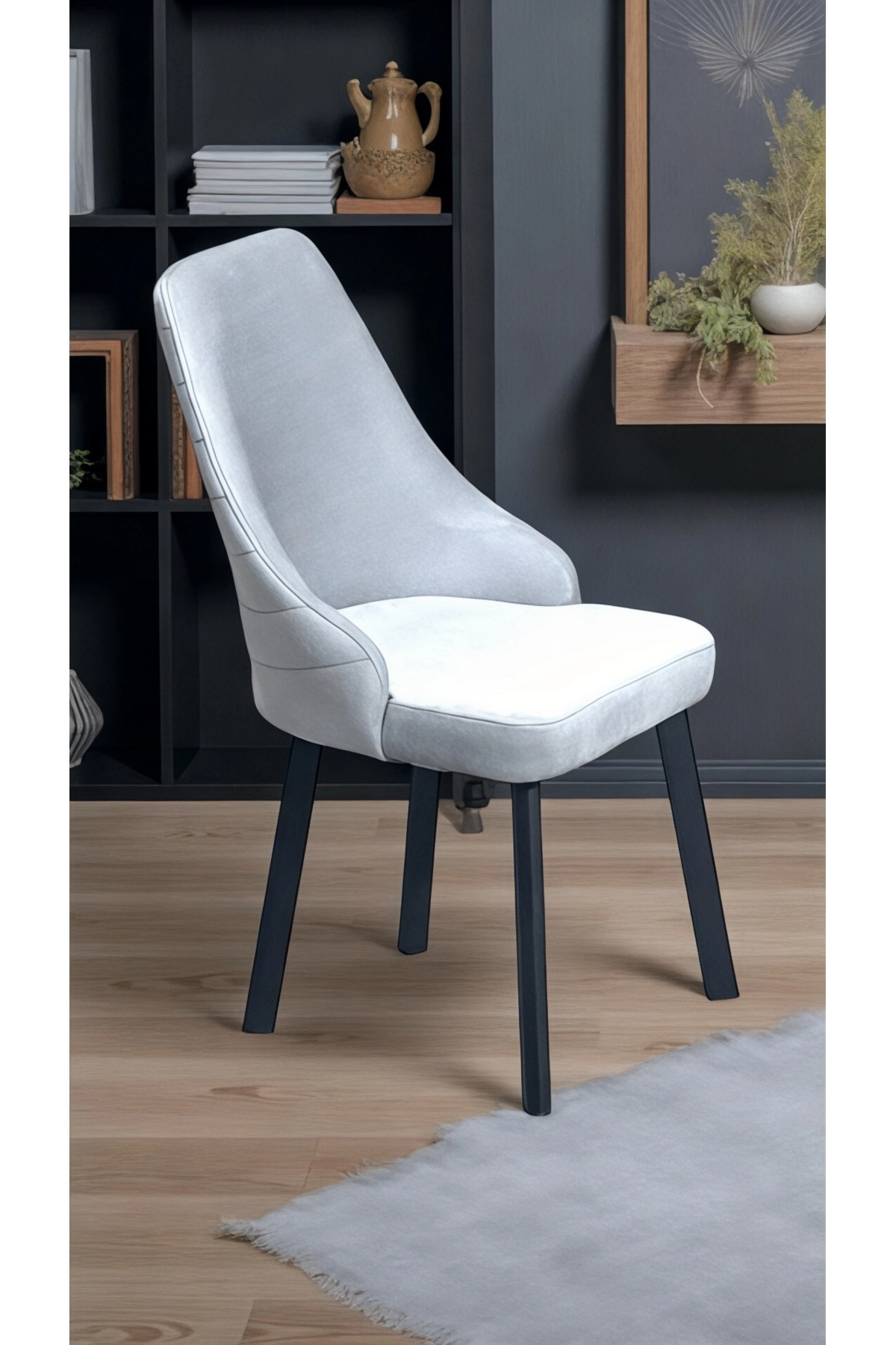 2 Adet Erciyes Sandalye Mutfak Cafe Restaurant Proje Metal Lüks Sandalye-1