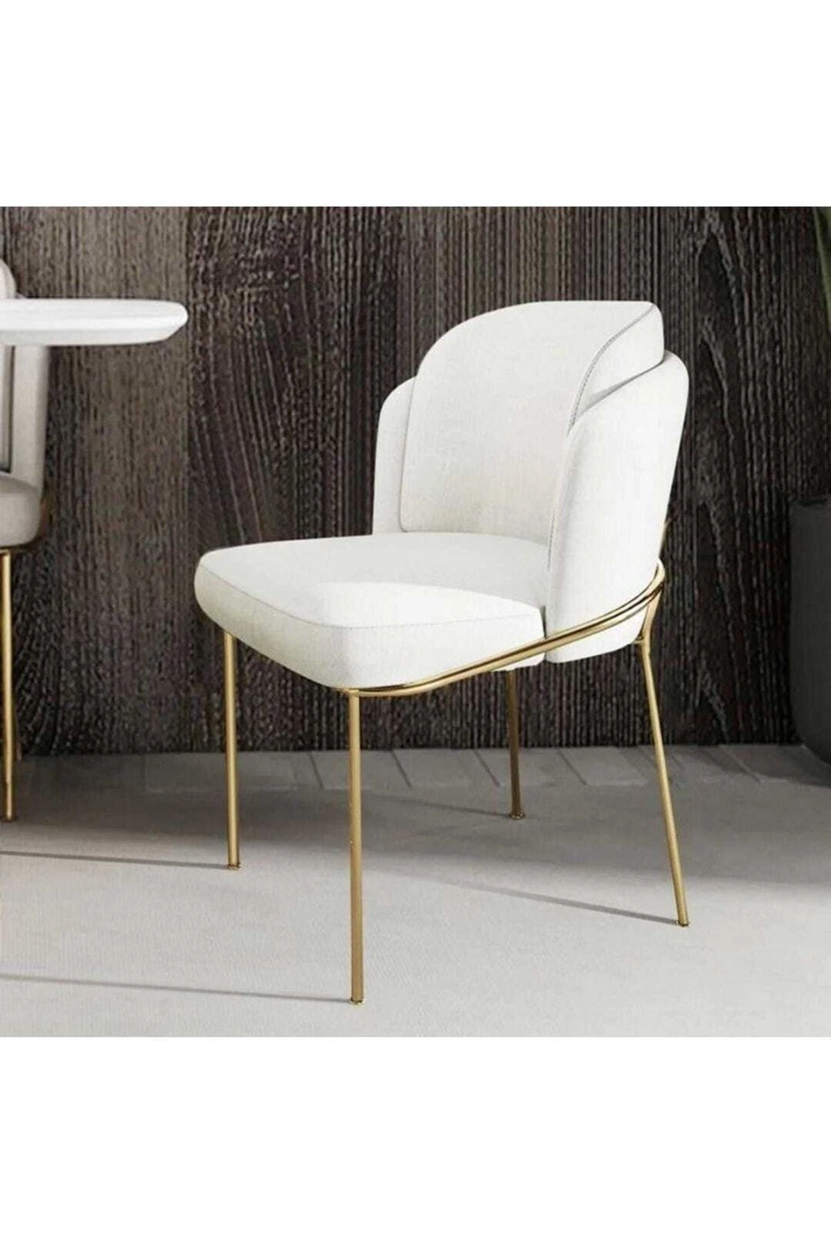 4'lü Gold Mutfak Sandalyesi Salon Sandalyesi Yemek Odası Sandalyesi 4 Adet Sandalye Baby Face-1