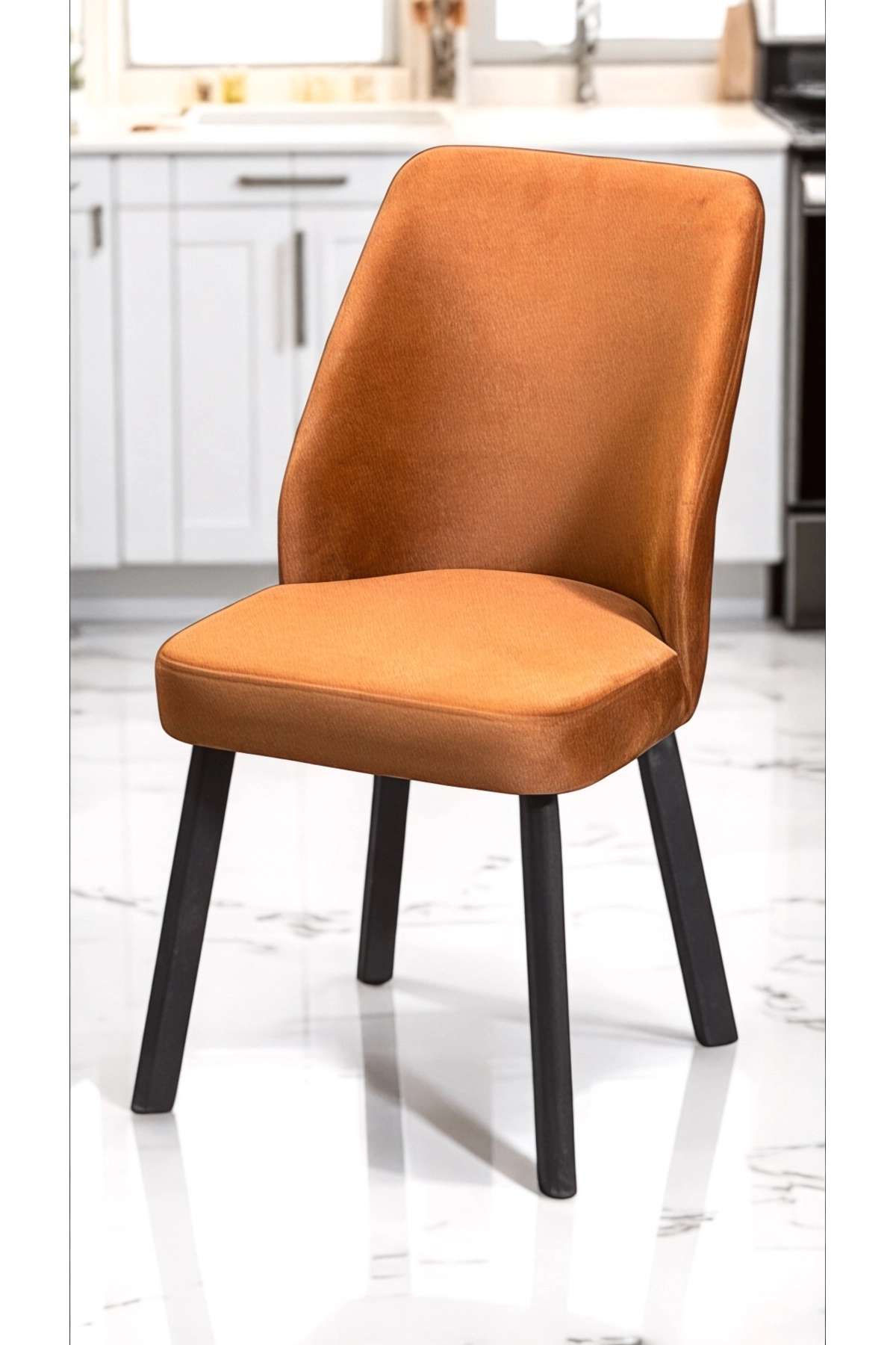 6 Adet Leksus Sandalye Mutfak Cafe Restaurant Proje Metal Lüks Sandalye-1