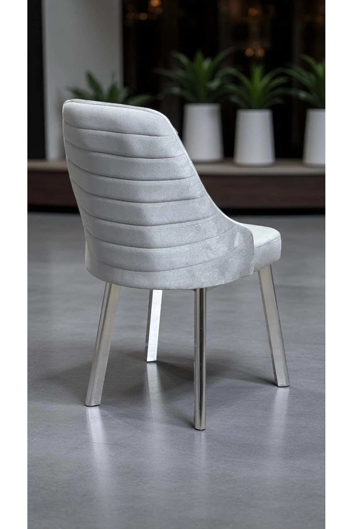 8 Adet Erciyes Sandalye Mutfak Cafe Restaurant Proje Metal Lüks Sandalye-1