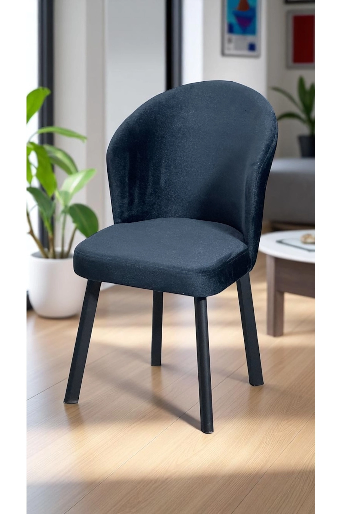 8 Adet Midye Sandalye Mutfak Cafe Restaurant Proje Metal Lüks Sandalye-1