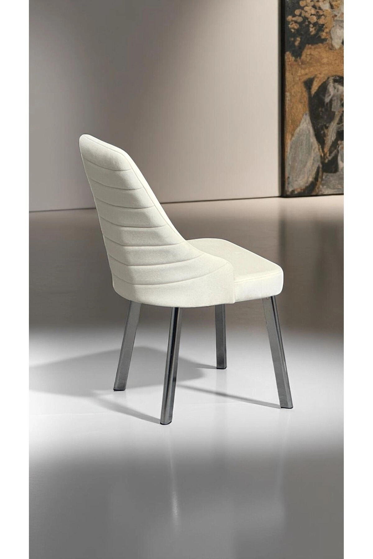 Erciyes Yaprak Sandalye Mutfak Cafe Restaurant Proje Metal Lüks Sandalye-3