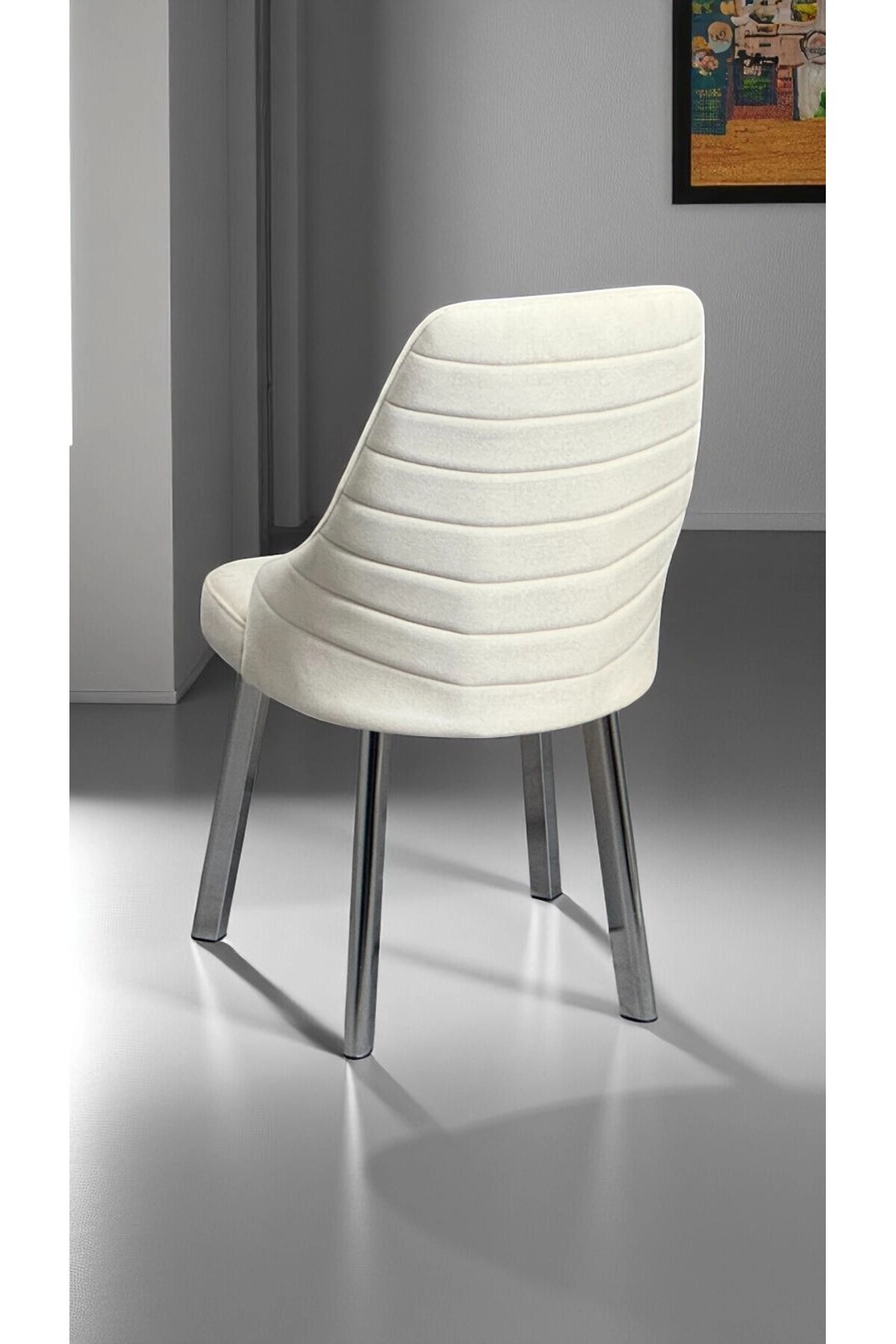 Erciyes Yaprak Sandalye Mutfak Cafe Restaurant Proje Metal Lüks Sandalye-4