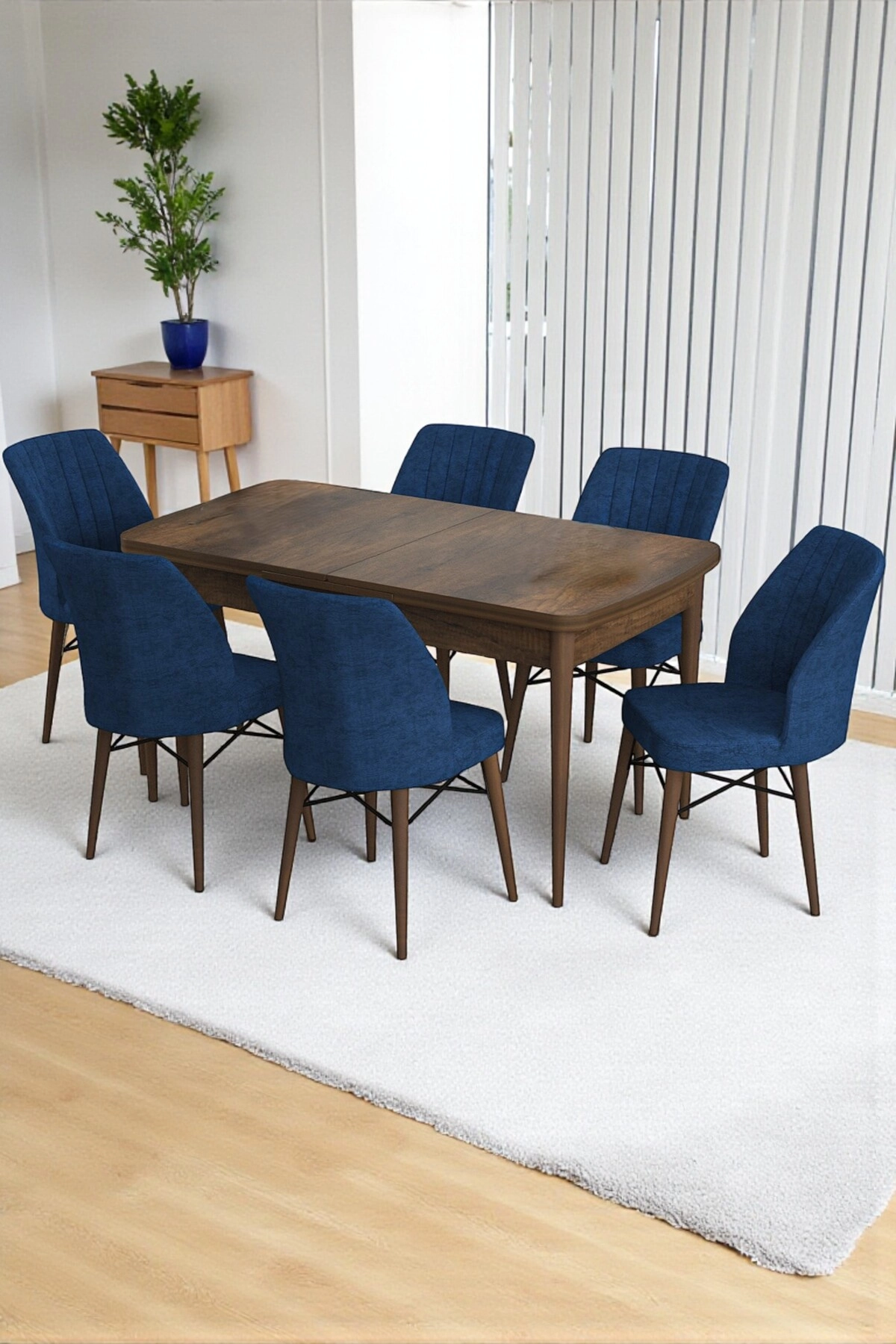 Flexa Comfort Serisi 6 Adet Flex Sandalye Mutfak Masası Takımı-1