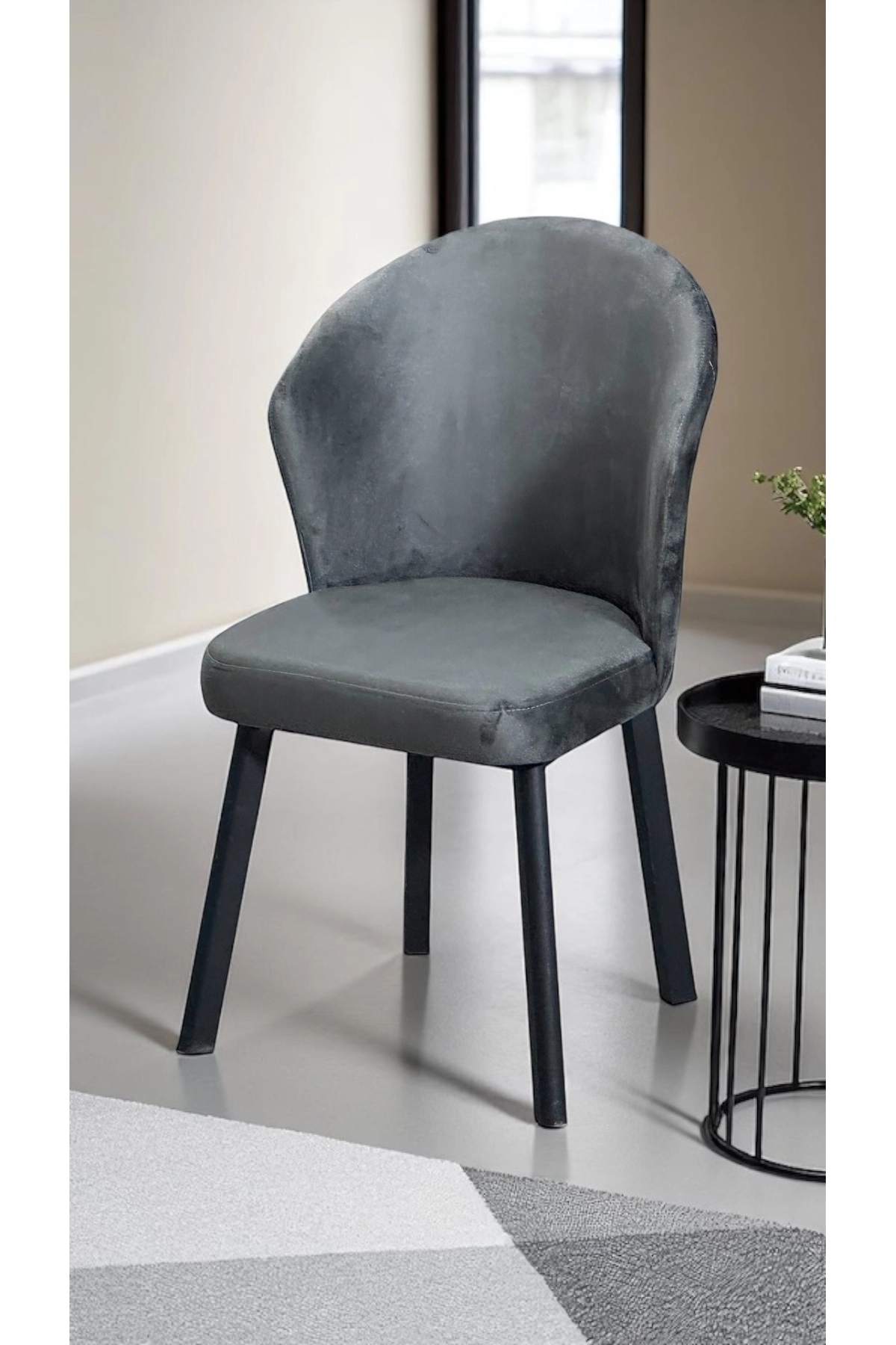 Midye Sandalye Mutfak Cafe Restaurant Proje Metal Lüks Sandalye-1