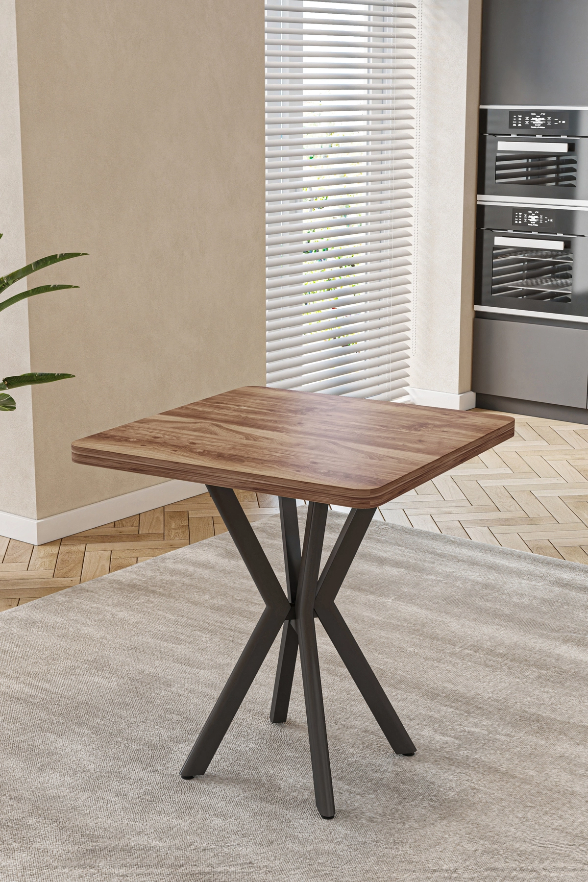 Mutfak Masası Takımı | 2 Kişilik Açılır Masa Sandalye Takımı | Balkon Masası | Yemek Masası-Elma Takım-2