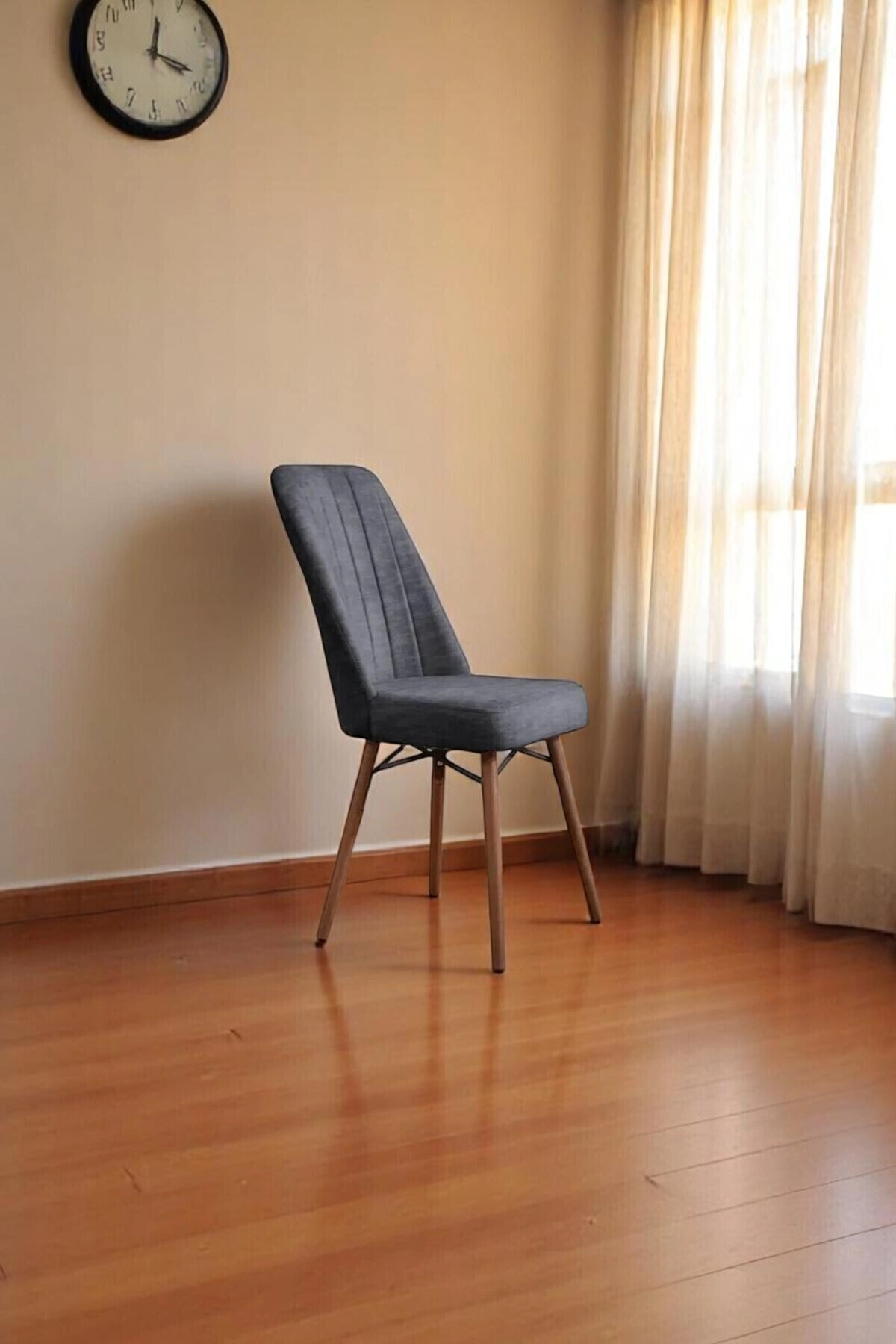 Mutfak Masası Takımı | 4 Kişilik Açılır Masa Sandalye Takımı | Yemek Masası | Masa Takımı - Antrasit-2