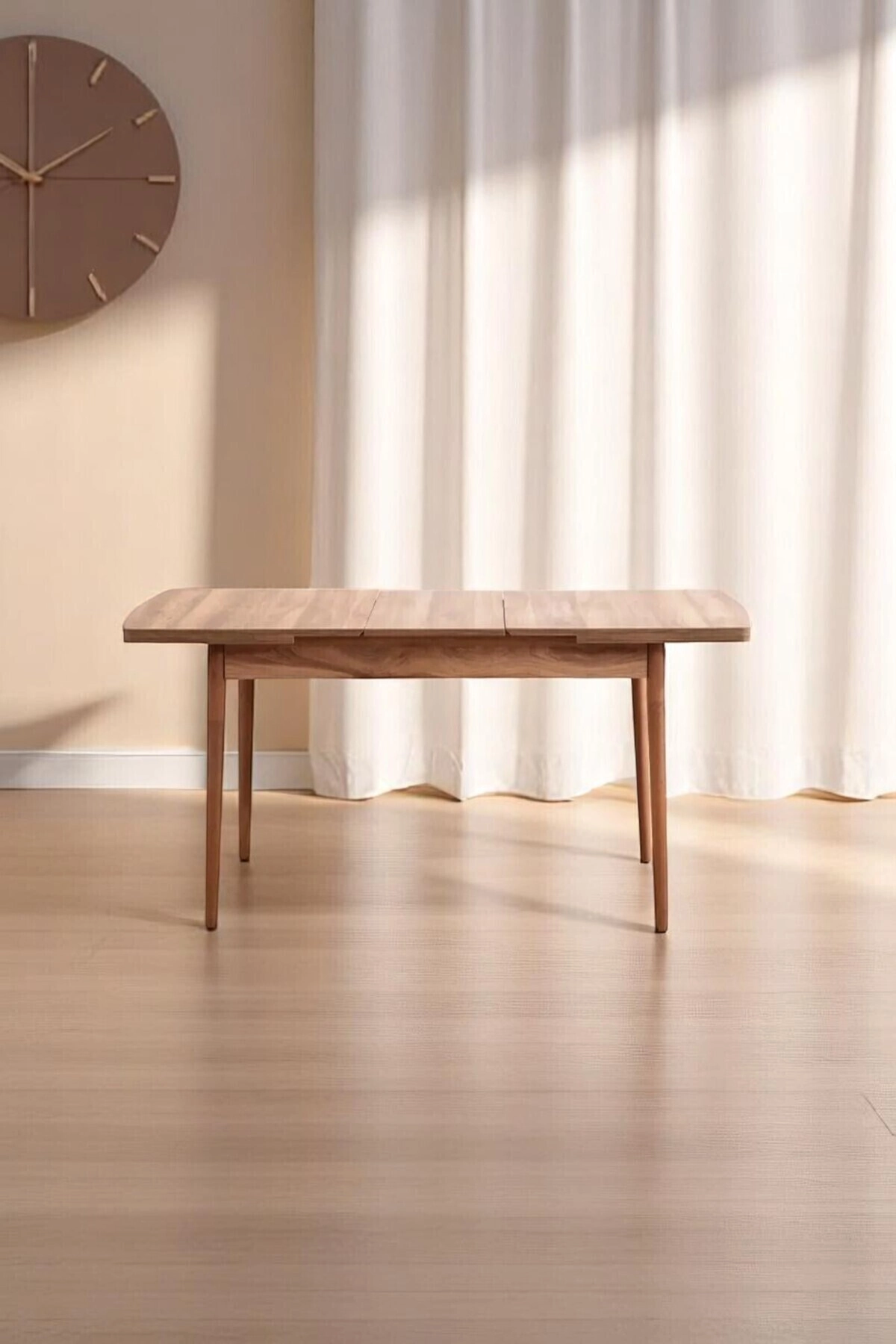 Mutfak Masası Takımı | 4 Kişilik Açılır Masa Sandalye Takımı | Yemek Masası | Masa Takımı - Krem-3