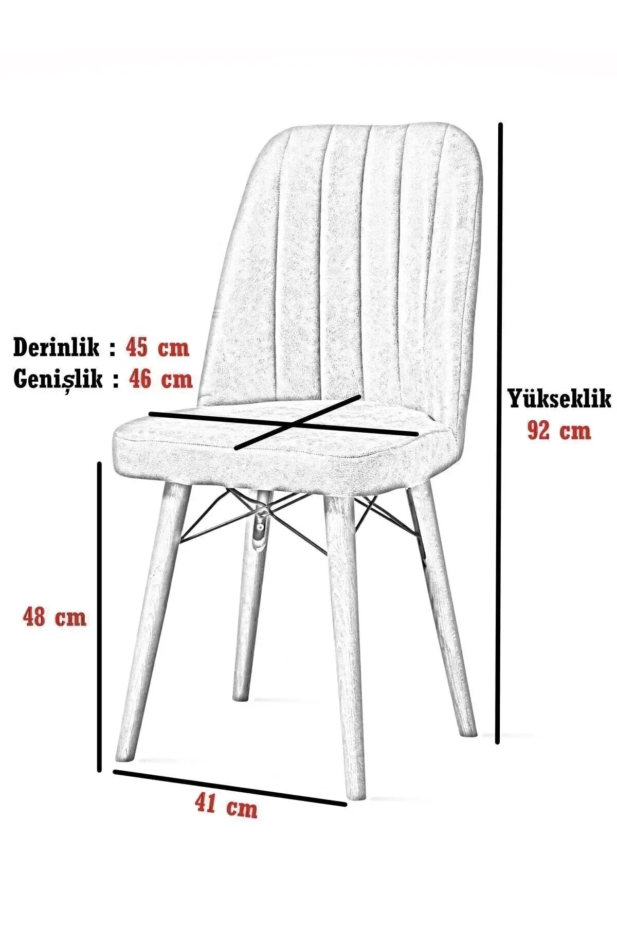Mutfak Masası Takımı | 6 Kişilik Açılır Masa Sandalye Takımı | Yemek Masası | Masa Takımı - Antrasit-7