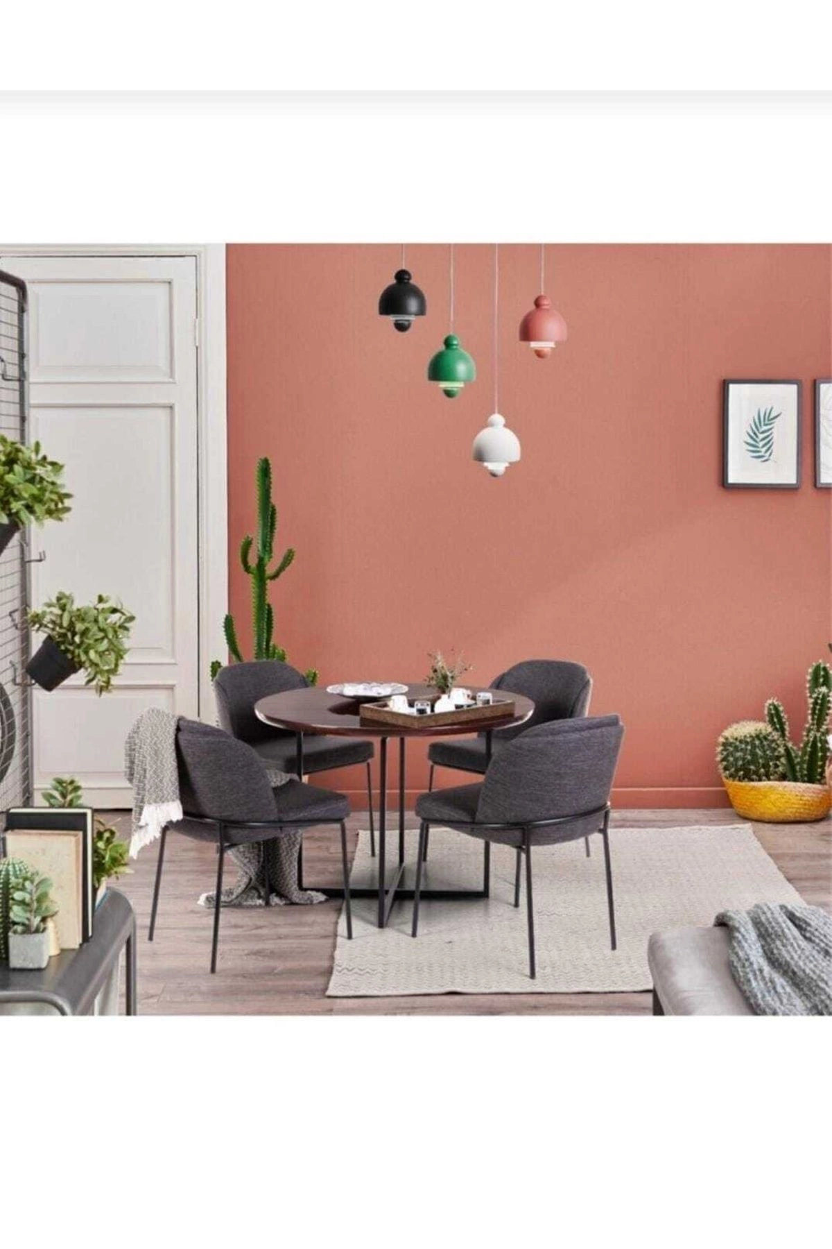 Mutfak Sandalyesi 4'lü Set Salon Sandalyesi Papel Sandalye Yemek Odası Sandalye Lüks Sandalye Morena-1