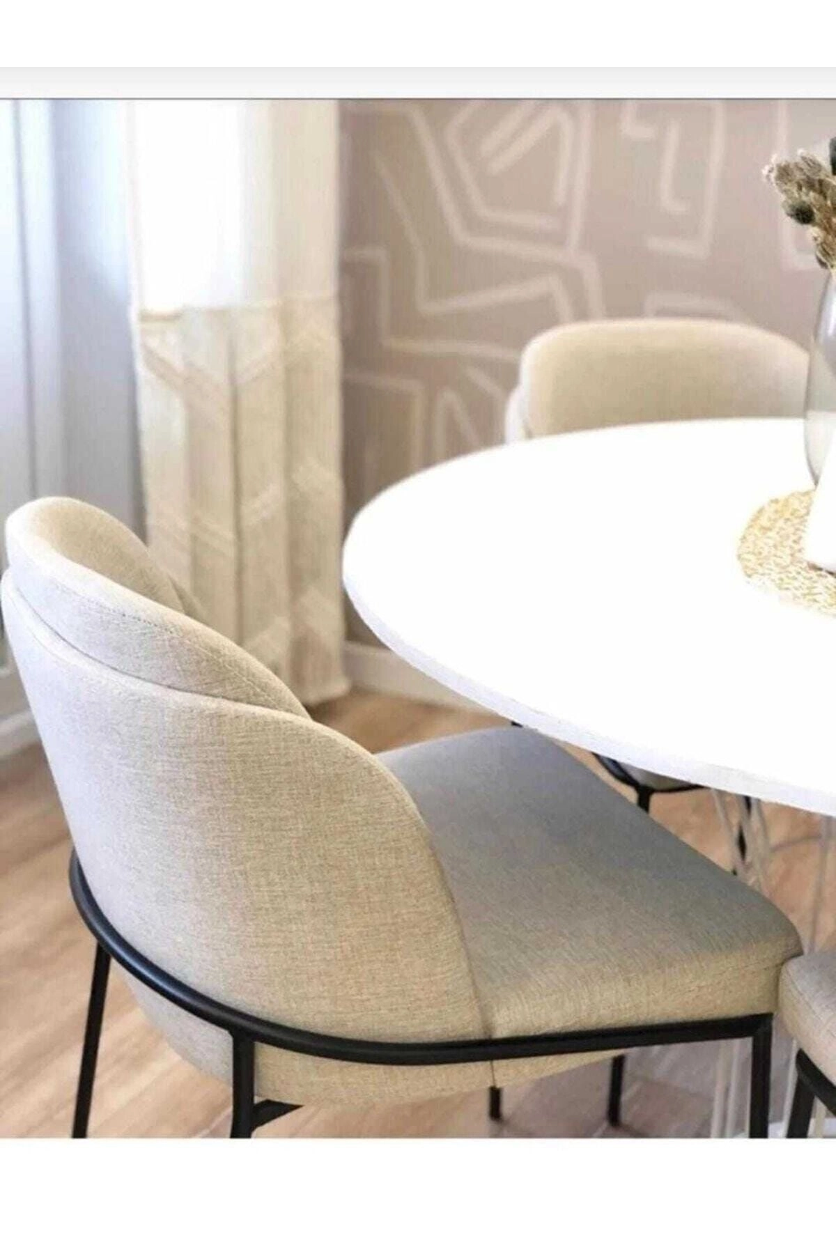 Mutfak Sandalyesi 6'lı Set Salon Sandalyesi Papel Sandalye Yemek Odası Sandalye Lüks Sandalye Morena-1