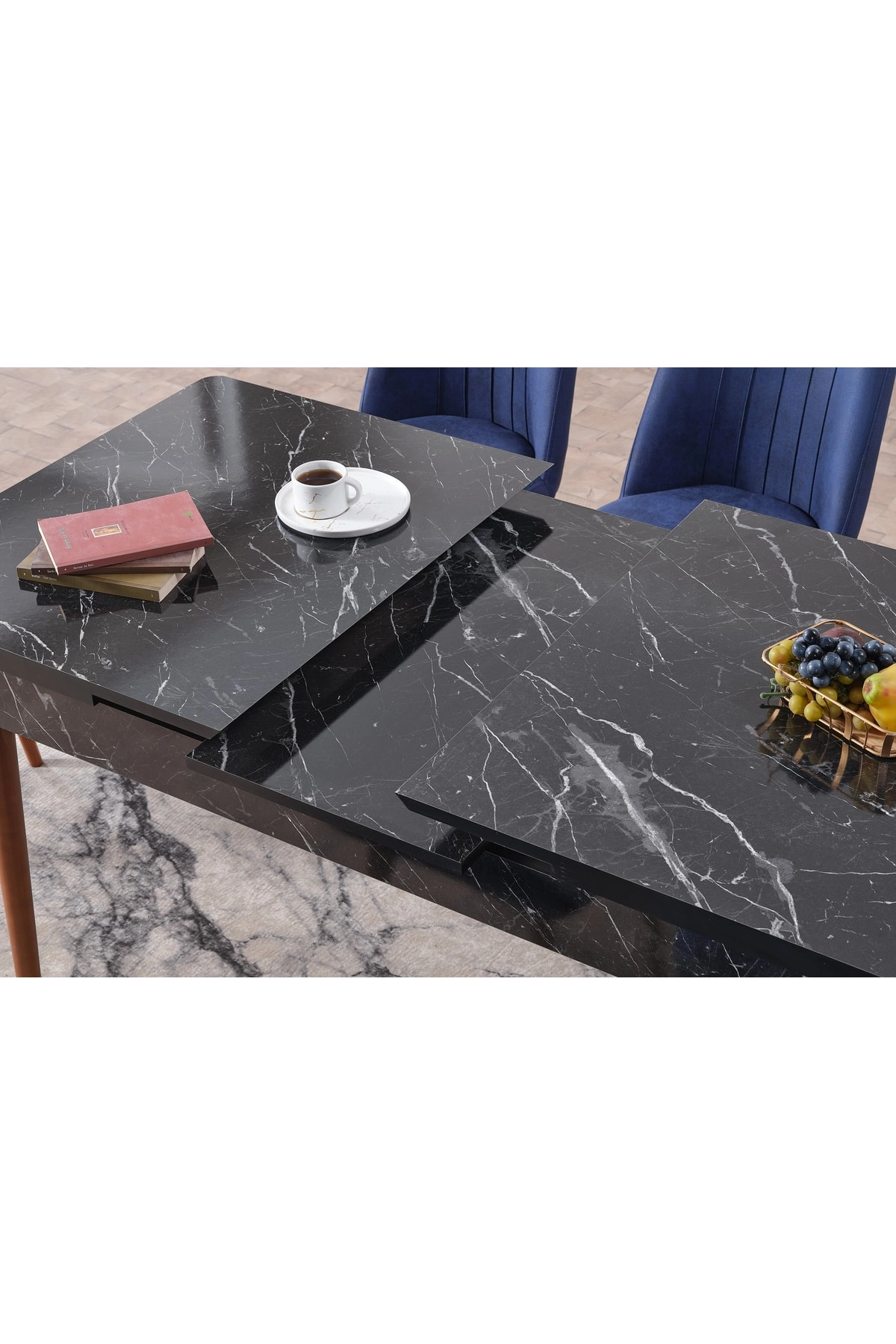 Oya Açılır 6 Kişilik Mutfak Masası Takımı Yemek Masası Takımı-1