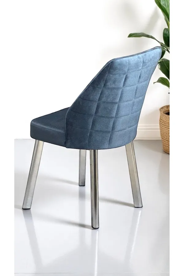 2 Adet Leksus Sandalye Mutfak Cafe Restaurant Proje Metal Lüks Sandalye