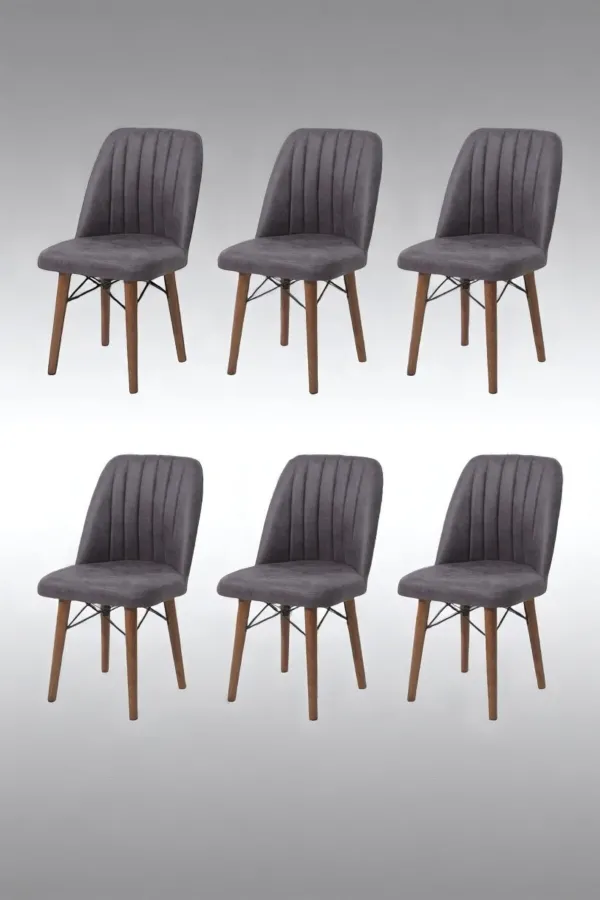 6'lı Mutfak Sandalyesi Salon Sandalyesi Yemek Odası Sandalyesi 6 Adet Sandalye Cafe Restaurant