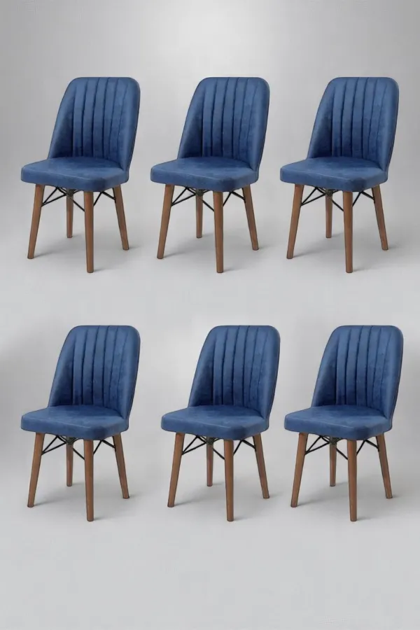 6'lı Mutfak Sandalyesi Salon Sandalyesi Yemek Odası Sandalyesi 6 Adet Sandalye Cafe Restaurant