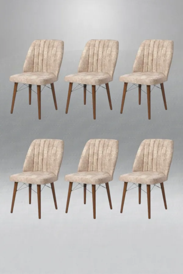 6'lı Mutfak Sandalyesi Salon Sandalyesi Yemek Odası Sandalyesi 6 Adet Sandalye Cafe Restaurant