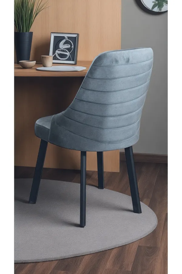 8 Adet Erciyes Sandalye Mutfak Cafe Restaurant Proje Metal Lüks Sandalye