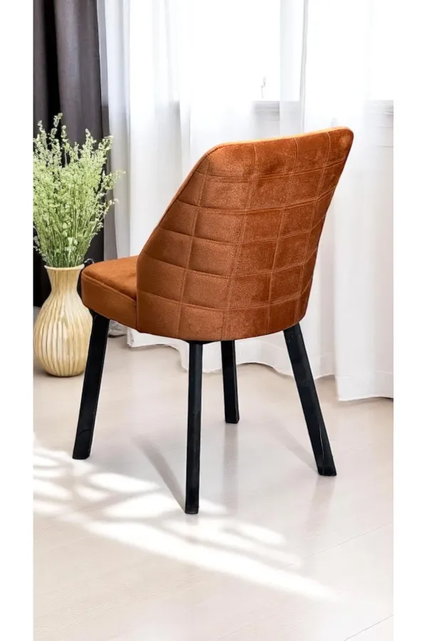 8 Adet Leksus Sandalye Mutfak Cafe Restaurant Proje Metal Lüks Sandalye