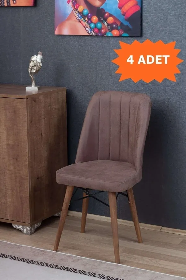 Armada Serisi 1.sınıf Yemek Odası Salon Cafe Mutfak Sandalyesi 4 Adet