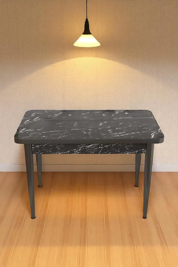 Elena Serisi Beyaz 70 x 110 Mdf Ahşap Ayaklı Kaliteli Sabit Yemek Masası