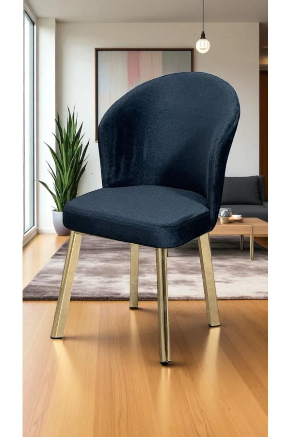 Midye 2 Adet Sandalye Mutfak Cafe Restaurant Proje Metal Lüks Sandalye