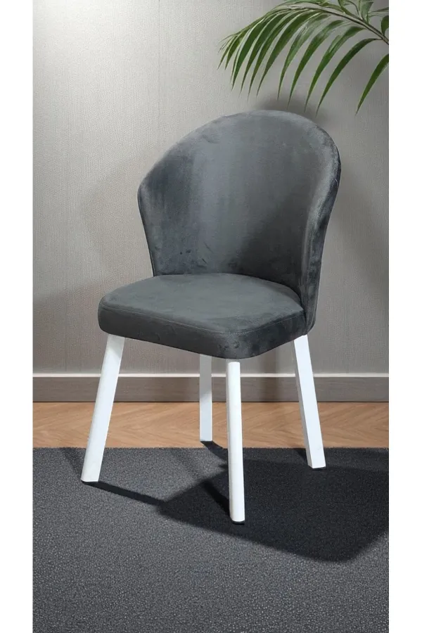 Midye 8 Adet Sandalye Mutfak Cafe Restaurant Proje Metal Lüks Sandalye