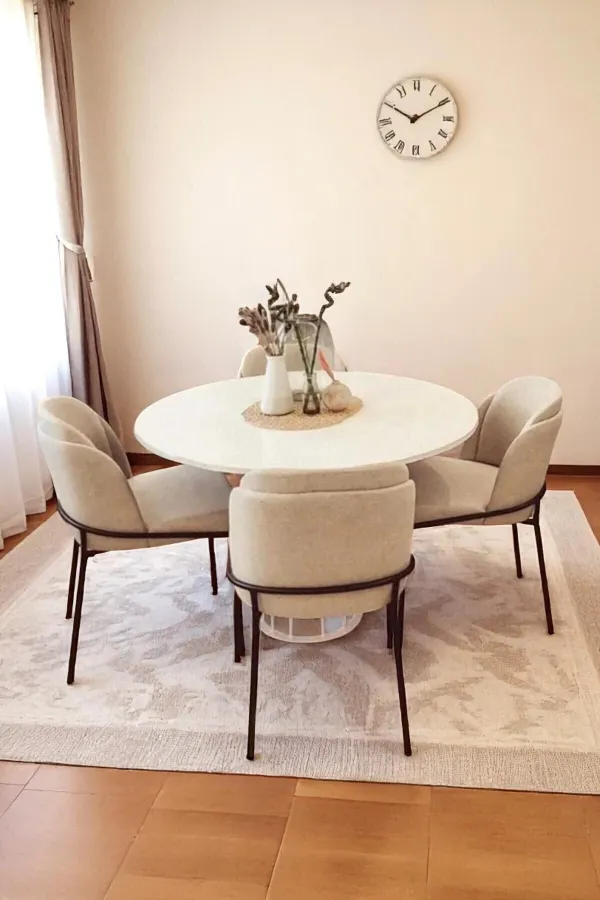 Mutfak Sandalyesi 4'lü Set Salon Sandalyesi Papel Sandalye Yemek Sandalye Lüks Sandalye Morena