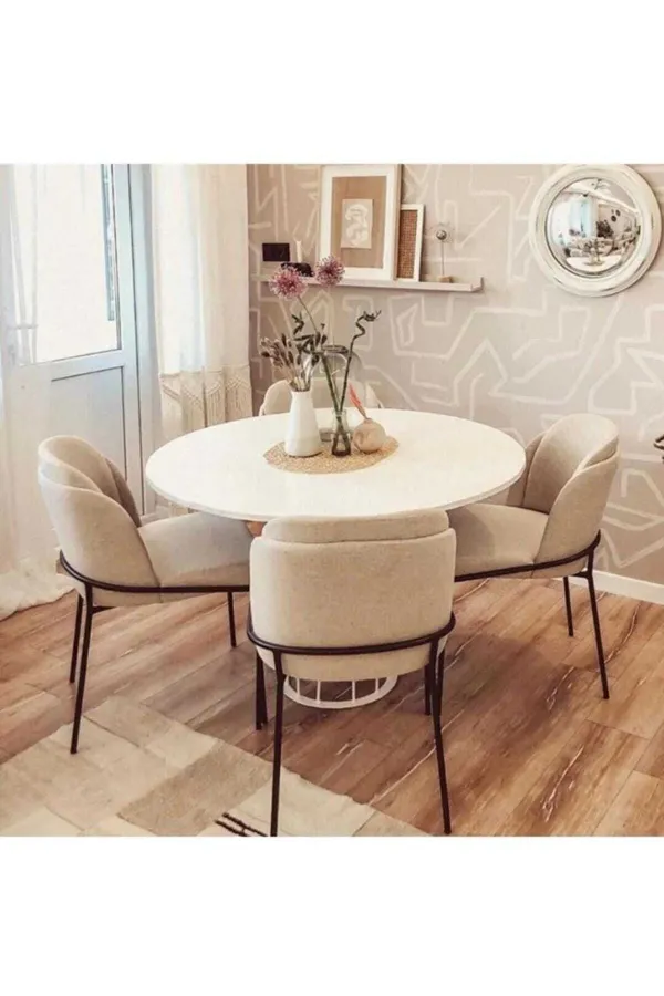 Mutfak Sandalyesi 6'lı Set Salon Sandalyesi Papel Sandalye Çift Papel Sandalye Lüks Sandalye Morena