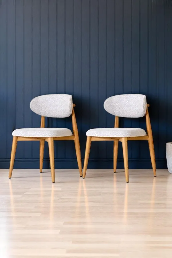 Polo Ahşap Sandalye 2 Adet Ahşap Mutfak Sandalyesi Salon Sandalyesi Yemek Masası Sandalyesi