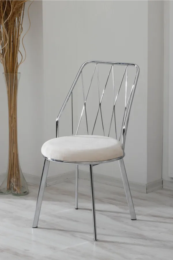 Yıldız 4lü Metal Tel Sandalye Mutfak Cafe Restoran Sandalyesi