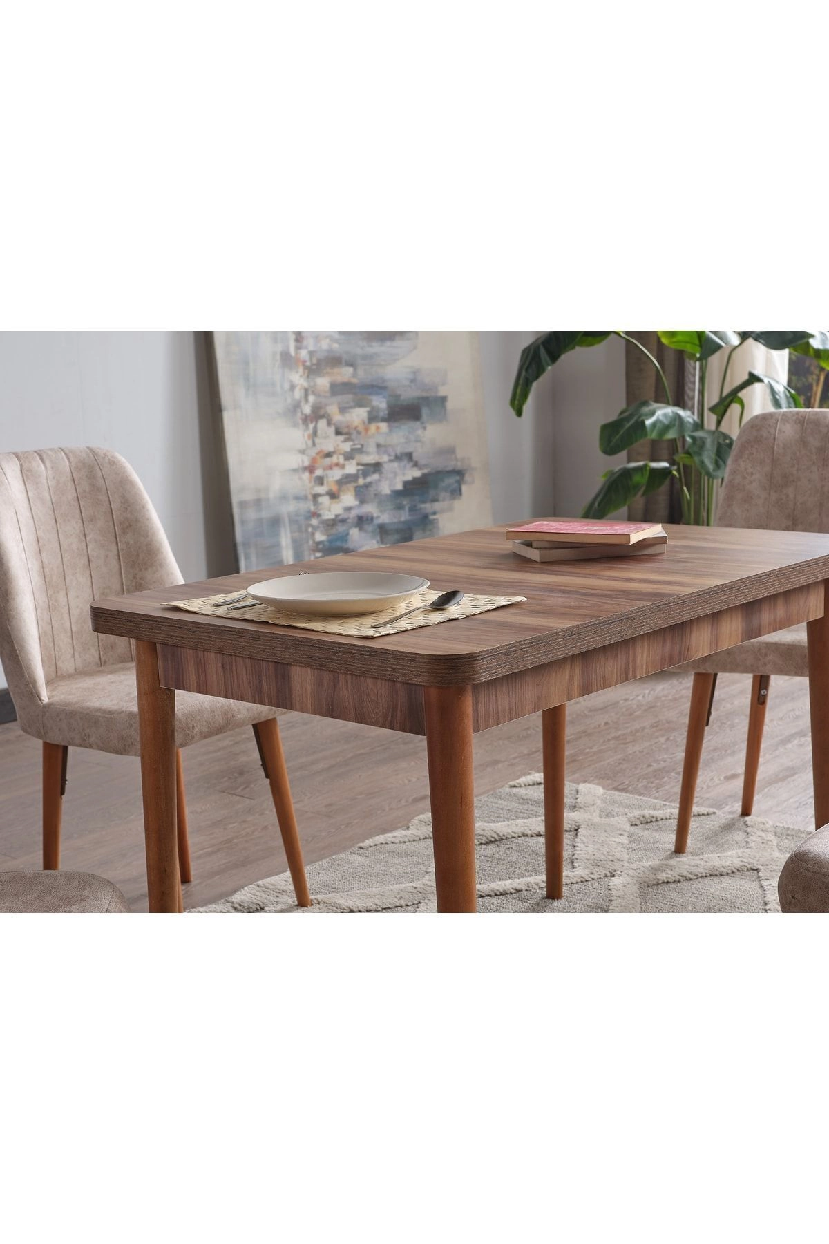 Tufan Sabit 4 Kişilik Mutfak Masası Takımı Yemek Masası Takımı-2