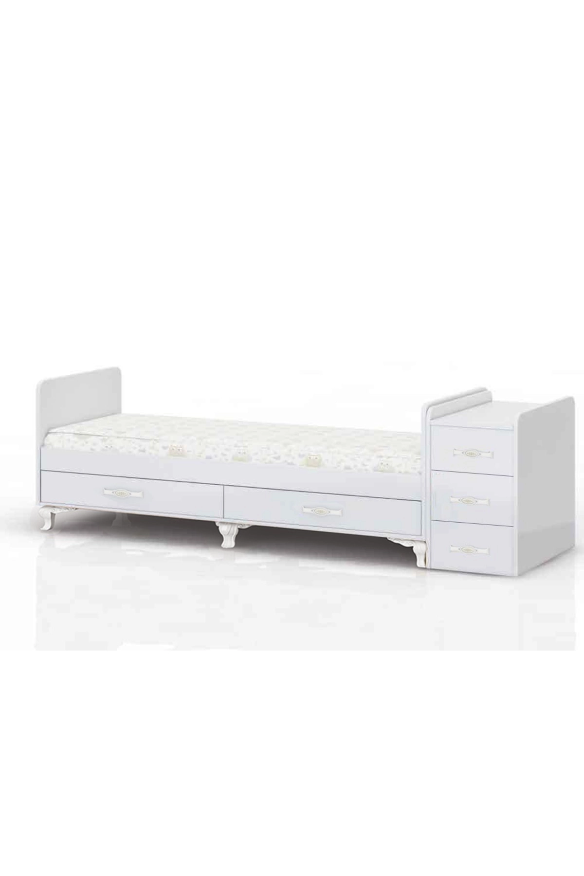 Uyku Setli, Yataklı, Mdf Korkuluklu, Anne Yanı, Çekmeceli, Büyüyen, Karyola Olabilen, Sallanır Beşik-2