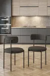 4 Sandalye 1 Adet 90 Cm Çap Masa Teddy Pufuduk Kumaş Salon Mutfak Balkon-2