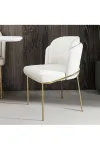 6'lı Gold Mutfak Sandalyesi Salon Sandalyesi Yemek Odası Sandalyesi 6 Adet Sandalye Baby Face-2