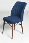 Flexa Comfort Serisi 6 Adet Flex Sandalye Mutfak Masası Takımı - Lacivert-2