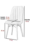Kare Gold Sandalye 1 Adet-2