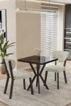 Mutfak Masası Takımı | 2 Kişilik Açılır Masa Sandalye Takımı | Balkon Masası | Yemek Masası-Elma Takım