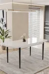 Mutfak Masası Takımı | 6 Kişilik Açılır Masa Sandalye Takımı | Salon Masası | Yemek Masası-Elma Takım-2