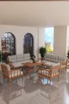Preda Serisi Masif Fırınlanmış Gürgen Ahşap Bahçe Balkon Takımı 3+3+1+1+Masa-0