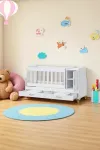 Uyku Setli, Yataklı, Mdf Korkuluklu, Anne Yanı, Dolaplı, Çekmeceli, Büyüyen, Sallanır Beşik-3