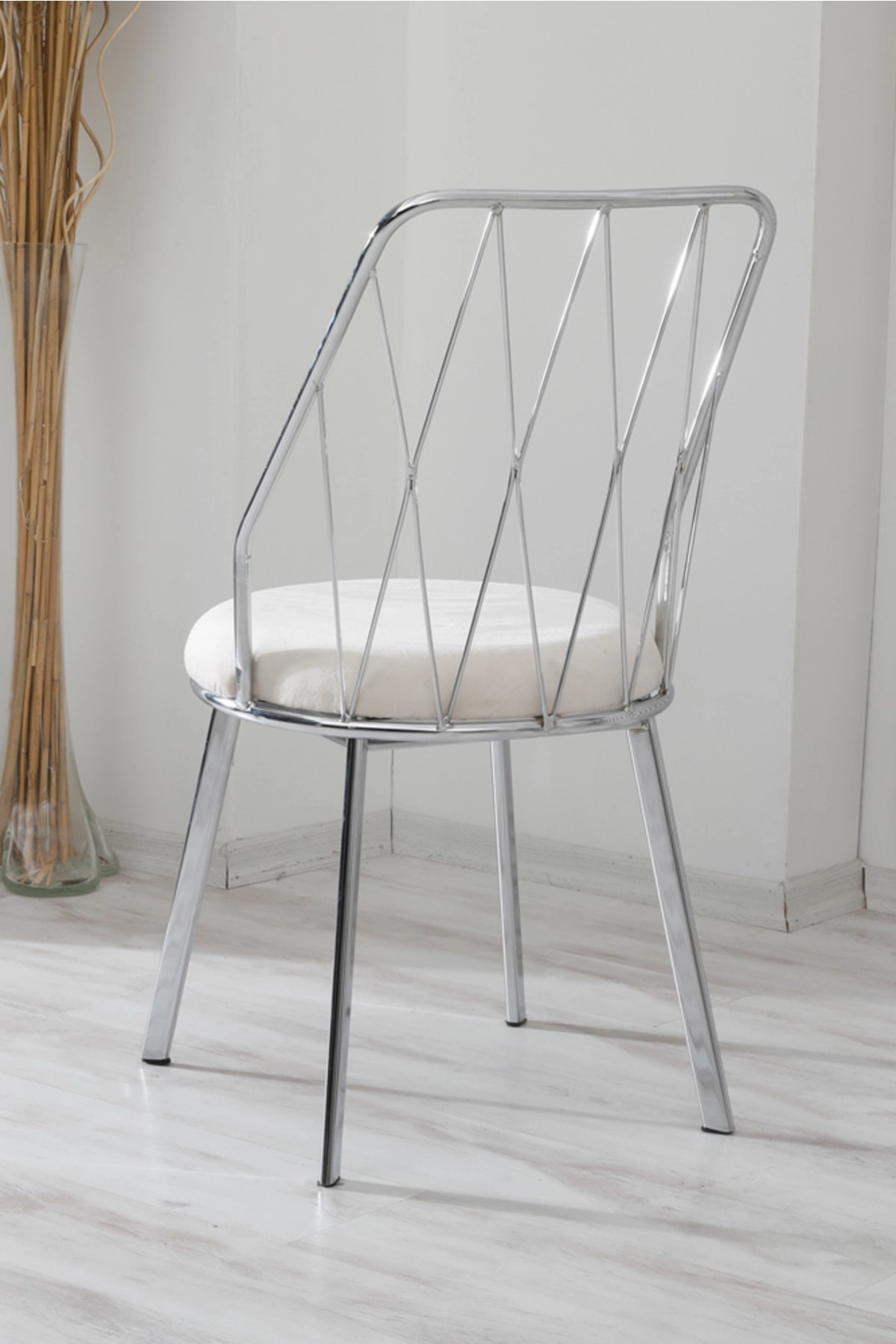 Yıldız 4lü Metal Tel Sandalye Mutfak Cafe Restoran Sandalyesi-1